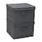 Household Essentials Canvas Storage Boxes with Lids, 2ct.